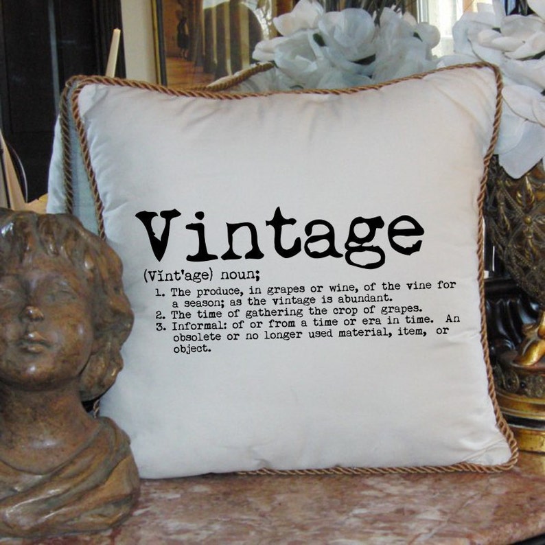 Dictionary Definition Word VINTAGE Typography Digital Image Etsy