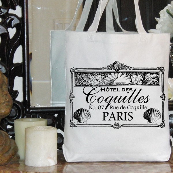 Hotel Des Coquilles PARIS Text Typography French Digital Image | Etsy