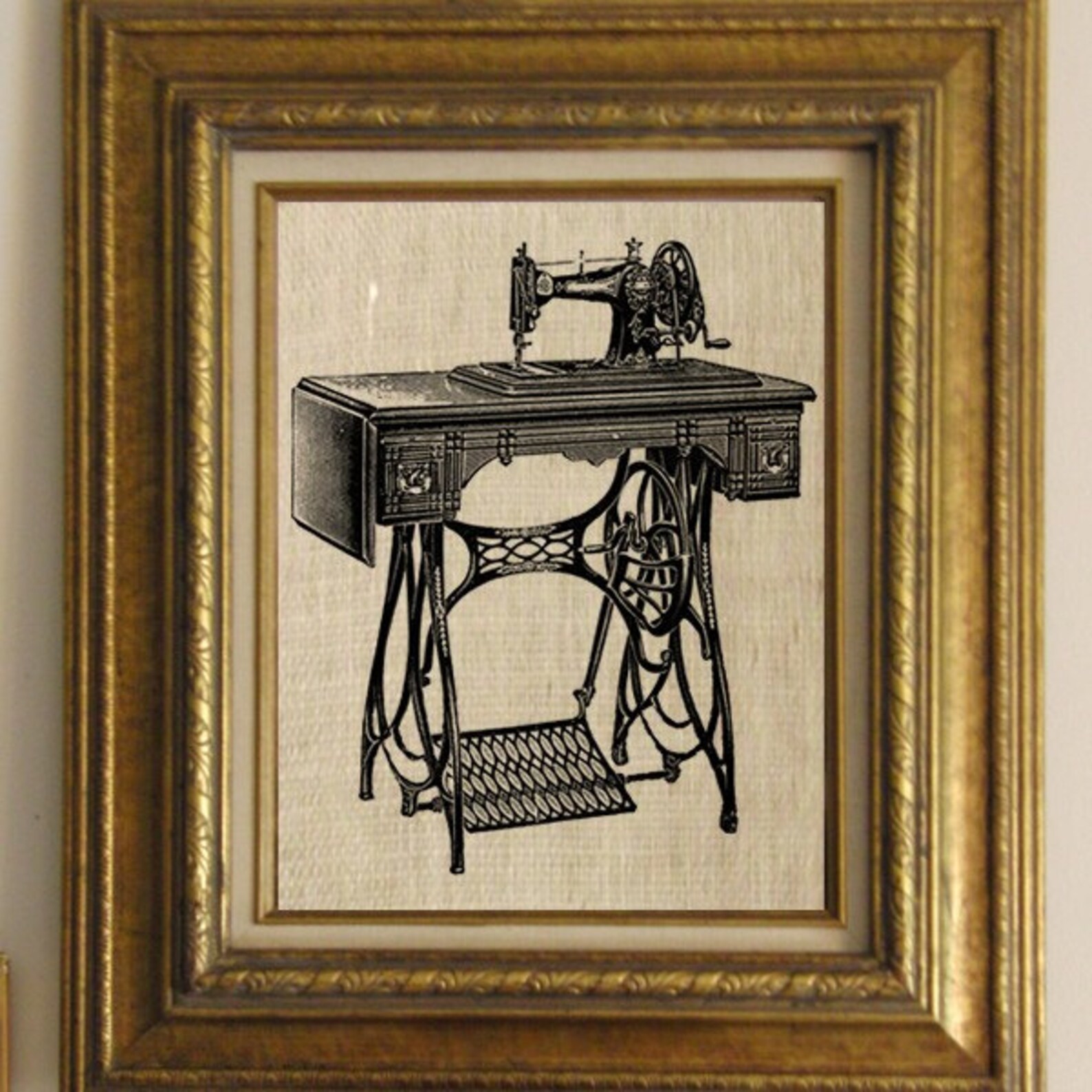 Antique Sewing Machine Digital Image Download Transfers to Etsy
