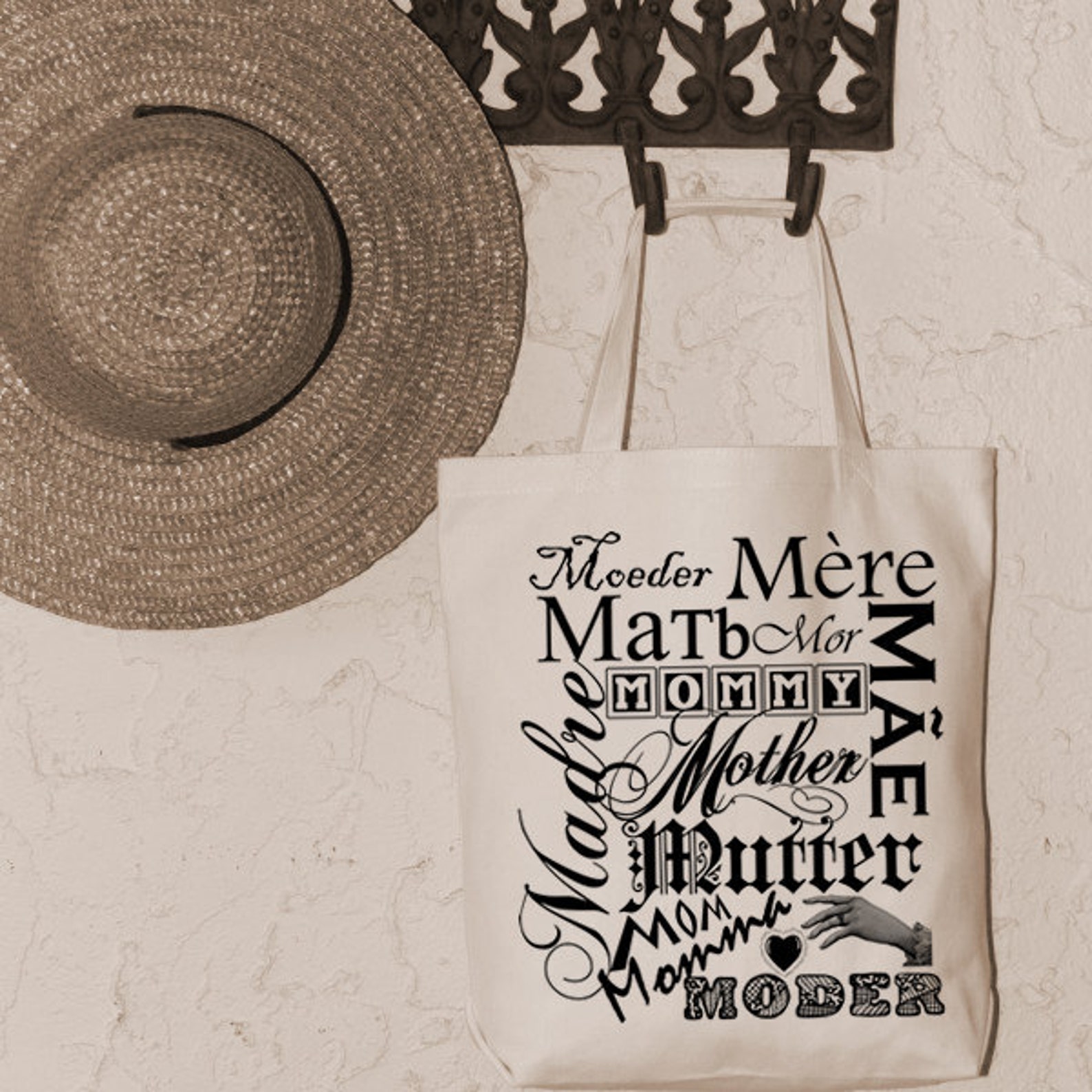 MOTHER In Many Languages Word Typography Digital Image Etsy