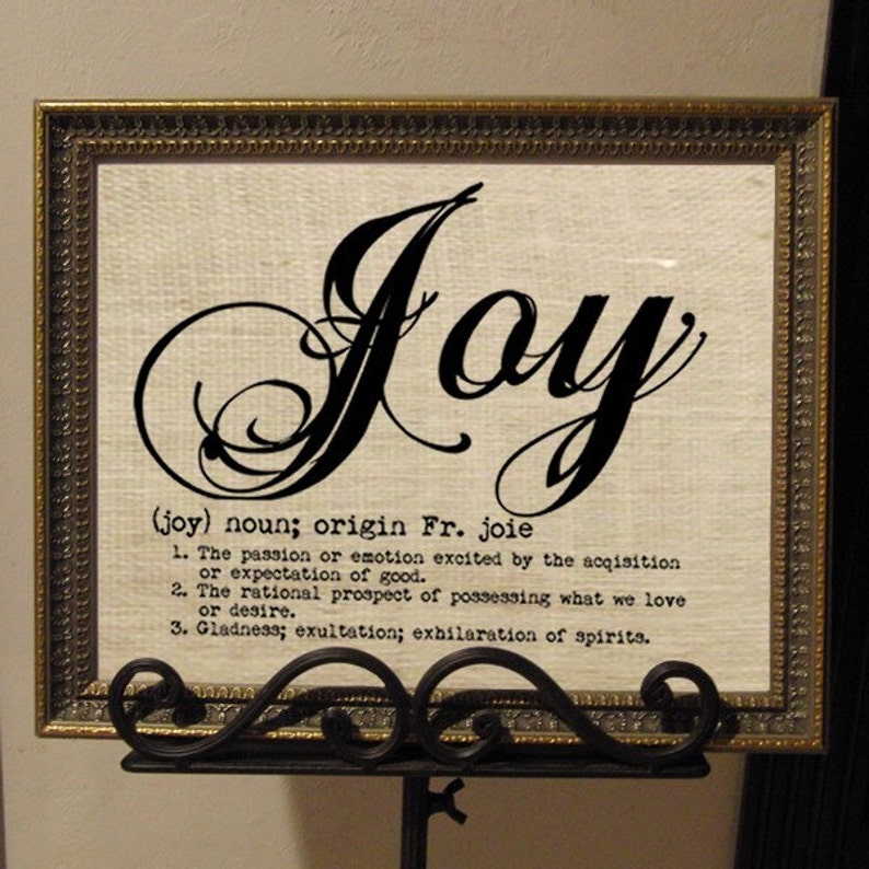 Definition JOY Text Typography Words Digital Image Download  Etsy