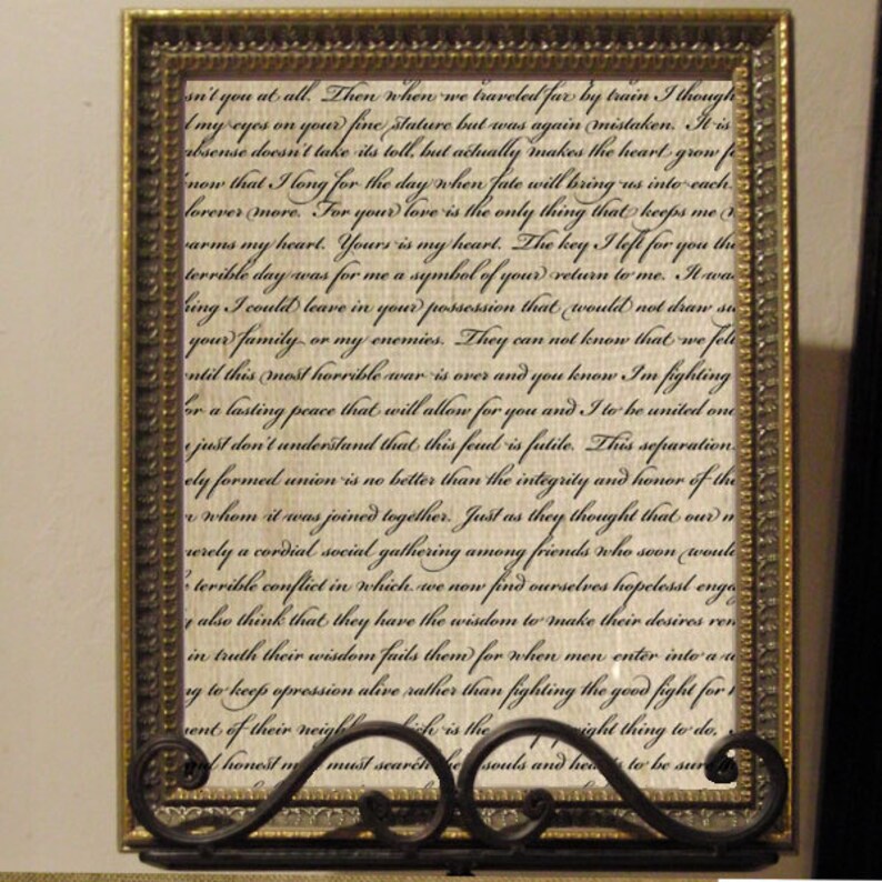 handwriting english love letter vintage digital collage