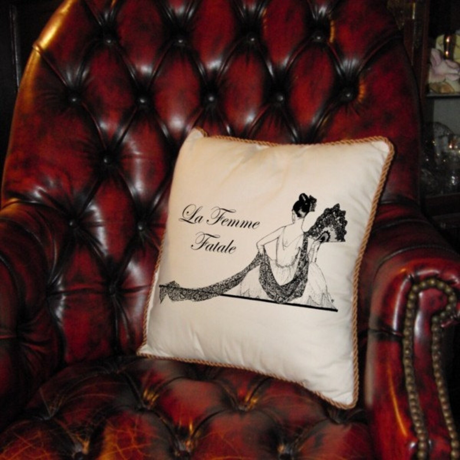 French La Femme Fatale Fashion Text Digital Image Download  Etsy