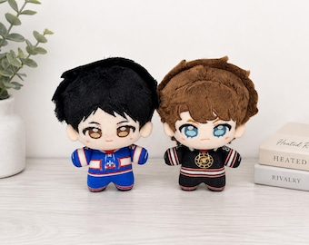 Heated Rivalry Shane Ilya Plush Doll Keychain, Shane Hollander Ilya Rozanov Plushies, Hockey Romance Chibi Plush Toy, Enemies To Lovers Gift