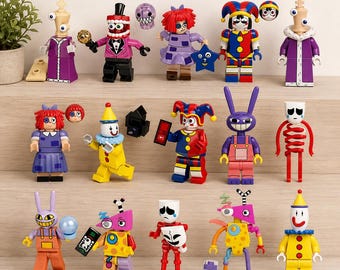 TADC Building Block Figures Set, The Amazing Digital Circus Minifigures, Pomni Jax Ragatha Caine Gangle Toy Bricks, Anime Collectible Gift