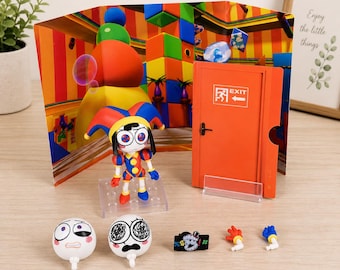 TADC Pomni Figure Set, The Amazing Digital Circus Toy, Collectible Anime Action Figure Cute Desk Decor Gift for Fans