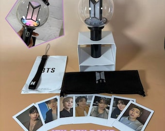BTS ARMY Bomb Light Stick 4th Generation, Bulletproof Official Style, Bluetooth App Color Change, K-Pop Concert Lightstick Gift