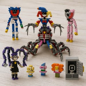 Bobi Play time DIY Building Blocks The Prototype Lilly Love Braids Huggy Wuggy Kissy Missy Pianosaurus Toy Set Horror Game Collectible Gift