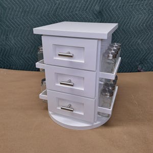 Kitchen Organizer (10&quot;x10&quot;x15&quot;) Drawers/Spice-Rack/Picture-Frame