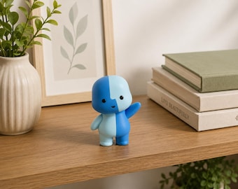 Figura de Lil Finder Guy impresa en 3D / Icono de computadora / Decoración tecnológica profesional y regalo para geeks