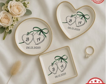 Plato para anillos con foto personalizado: un recuerdo de boda personalizado