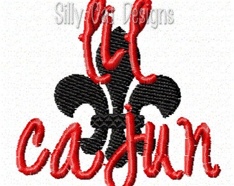 Lil Cajun Fleur De Lis Embroidery Design