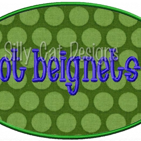 ¿Tienes buñuelos? Diseño de bordado de applique