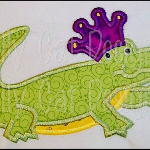 Alligator roi appliques Design