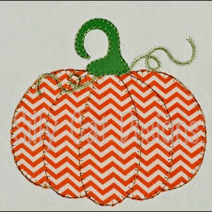 Vintage Pumpkin Applique Embroidery Design