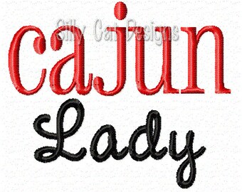Cajun Lady Embroidery Design