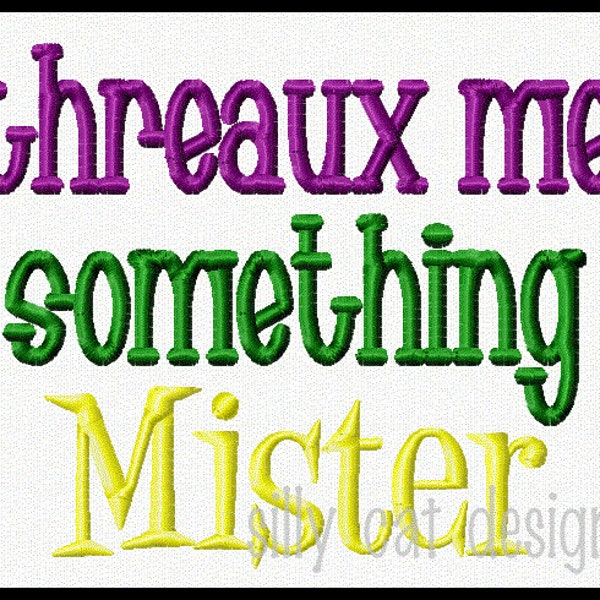 Threaux Me algo diseño del bordado