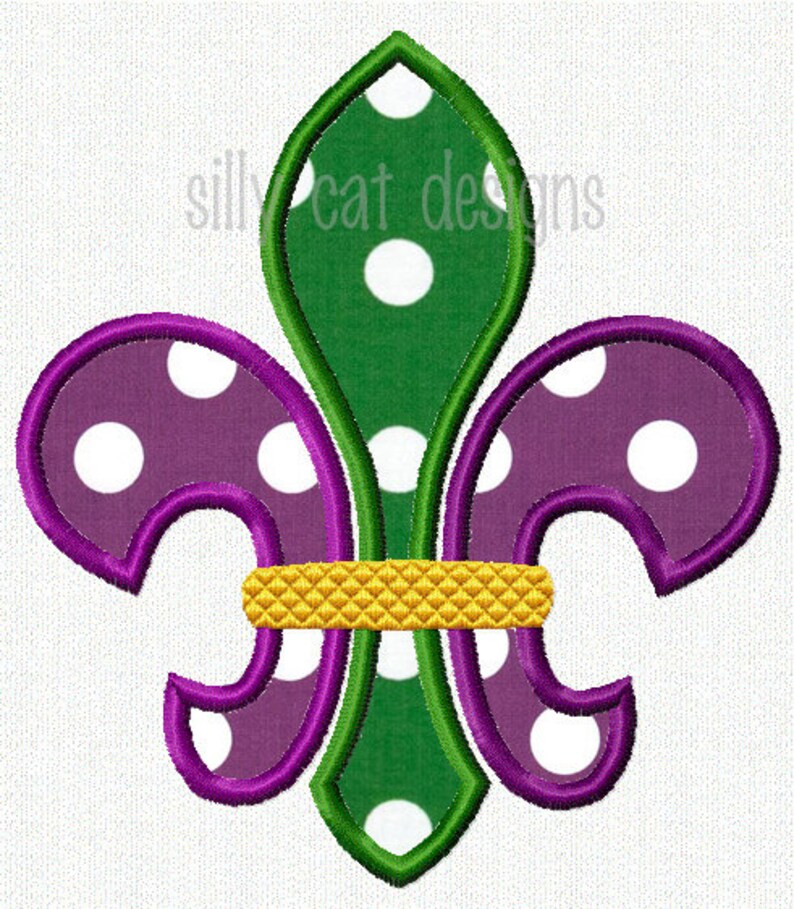 mardi gras applique designs