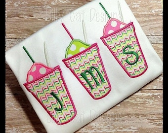 Snowball Trio Applique Machine Embroidery Design