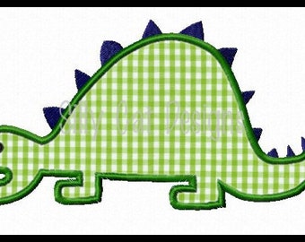 Stegosaurus Dinosaur Applique Design