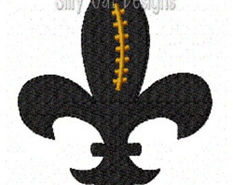 Football Fleur De Lis Mini Embroidery Design