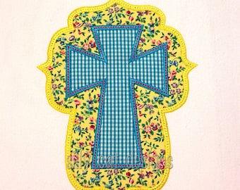 Cross Patch Applique Machine Embroidery Design