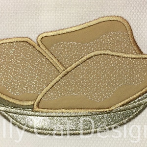 Beignets Applique Machine Embroidery Design