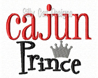 Cajun Prince Embroidery Design