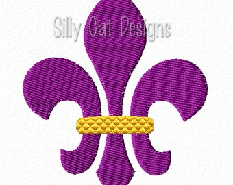Fleur De Lis Mini Embroidery Design
