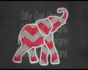 MEDIUM Elephant Applique Embroidery Design