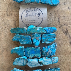 Extra Large Turquoise Hair Barrette: Raw Stone Western Hair Clip (4 Inch)