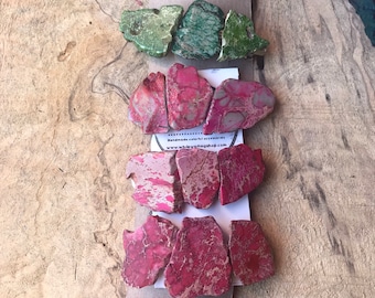 Boho Stone Hair Clip: Dyed Howlite & Jasper Barrette