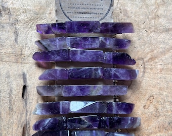 Amethyst Stone Barrette: Raw Purple Crystal Hair Clip, Boho Accessory