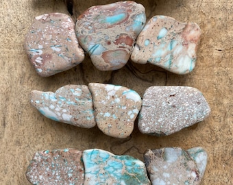 Boho Stone Hair Clip: Turquoise Jasper Barrette