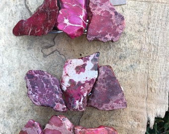 Red Jasper Stone Hair Barrette: Boho Hair Clip