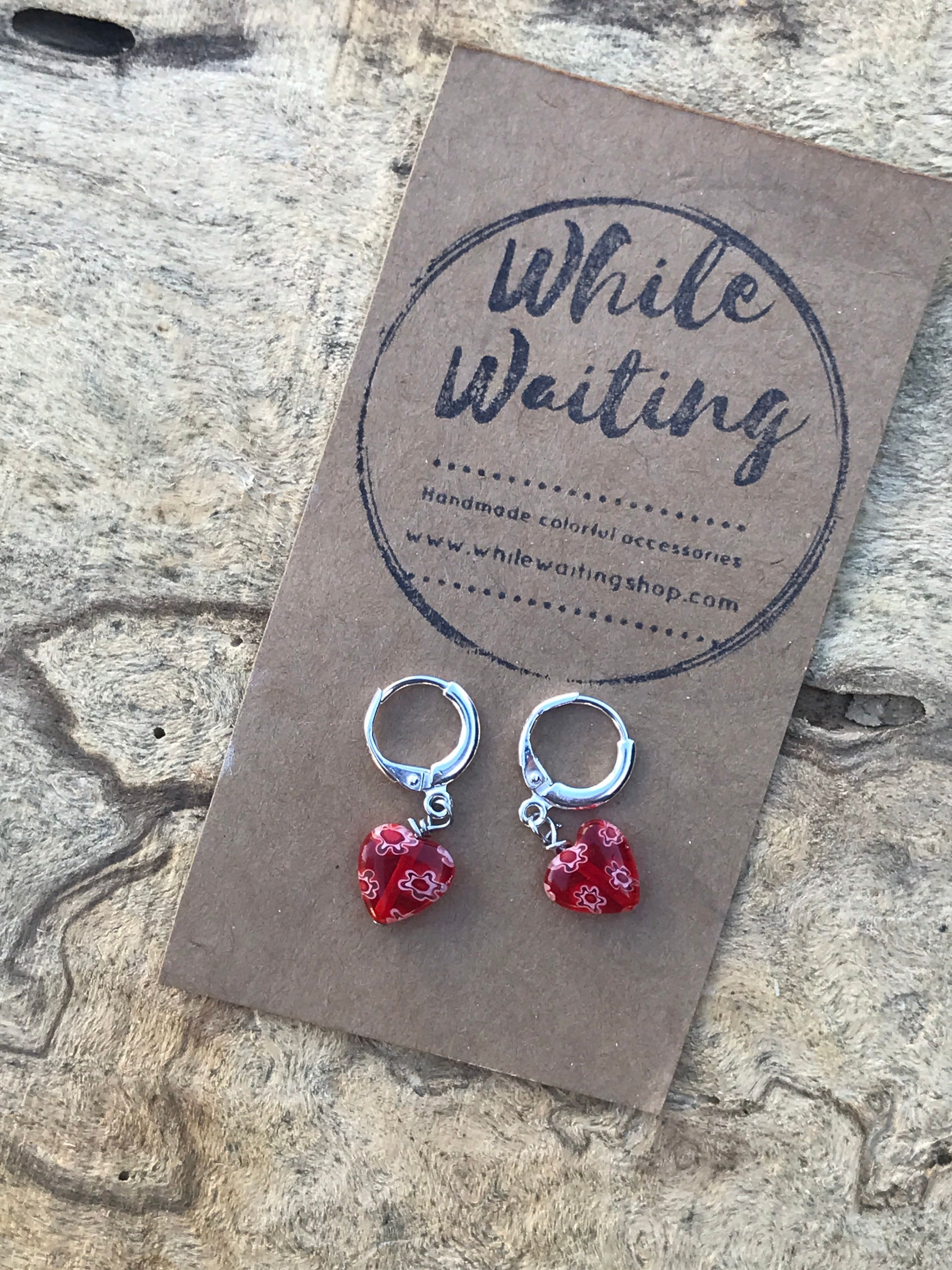 Silver Beaded Hoop Earrings | Handmade by Libby & Smee