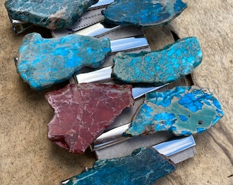 Boho Jasper Stone Hair Clip - Unique Alligator Clip Accessory