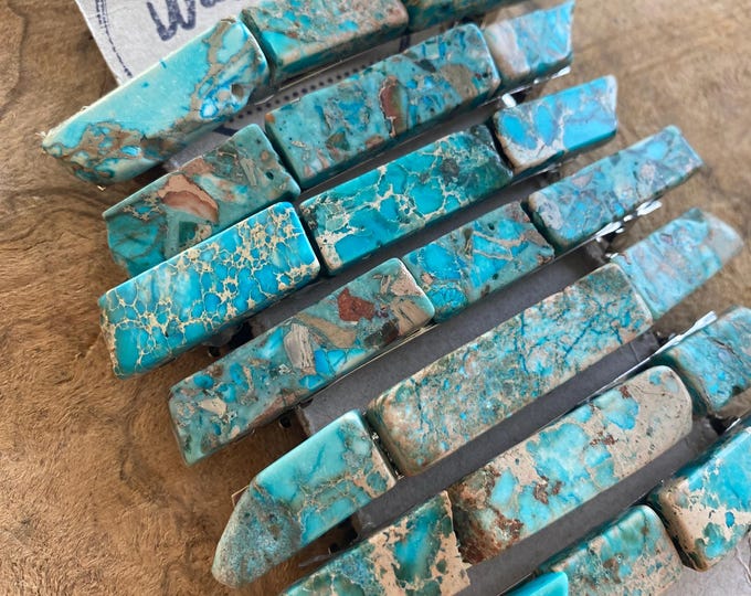 Turquoise Stone hair clip/ turquoise hair barrette / druzy hair clip/ hair accessory / raw stone hair clip/ boho hair clip/ hair barrette