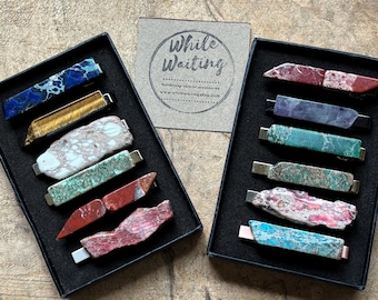 Jasper Stone Tie Clip: Colorful Statement Tie Bar