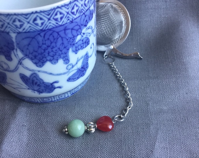 Tea infuser/ jade tea infuser/ tea strainer / loose leaf tea strainer/ loose leaf tea infuser