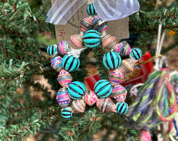 paper bead star ornaments