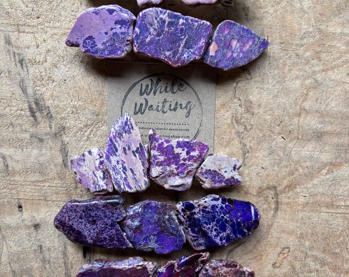 Extra Large Purple Stone Hair Barrette: Raw Druzy Clip, 4 Inch
