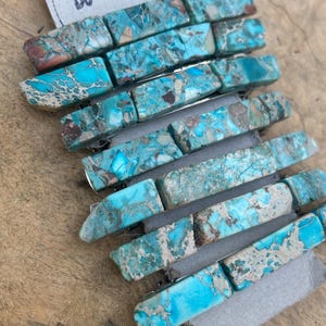 Türkis Stein Haarspange: Boho Silber Ton Haarspange