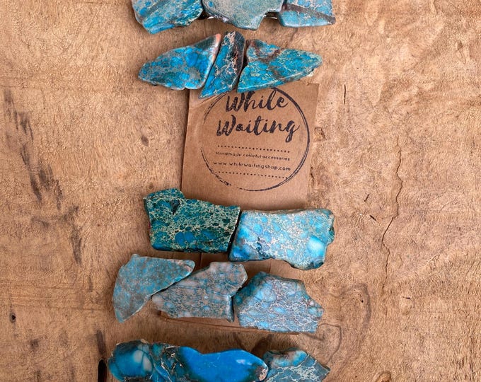 Turquoise Stone hair clip/ blue green hair barrette / aqua hair clip/ hair accessory / raw stone hair clip/ boho hair clip/ western clip