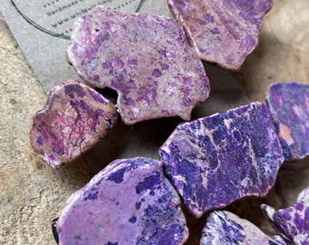 Extra Large Purple Stone Hair Barrette: Raw Druzy Clip, 4 Inch