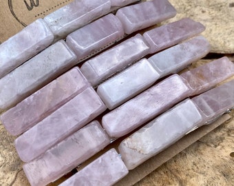 Rose Quartz Hair Clip: Extra Large Pink Stone Barrette (4 Inch)