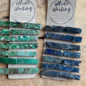 Jasper Stone Hair Clip, Unique Boho Alligator Clip