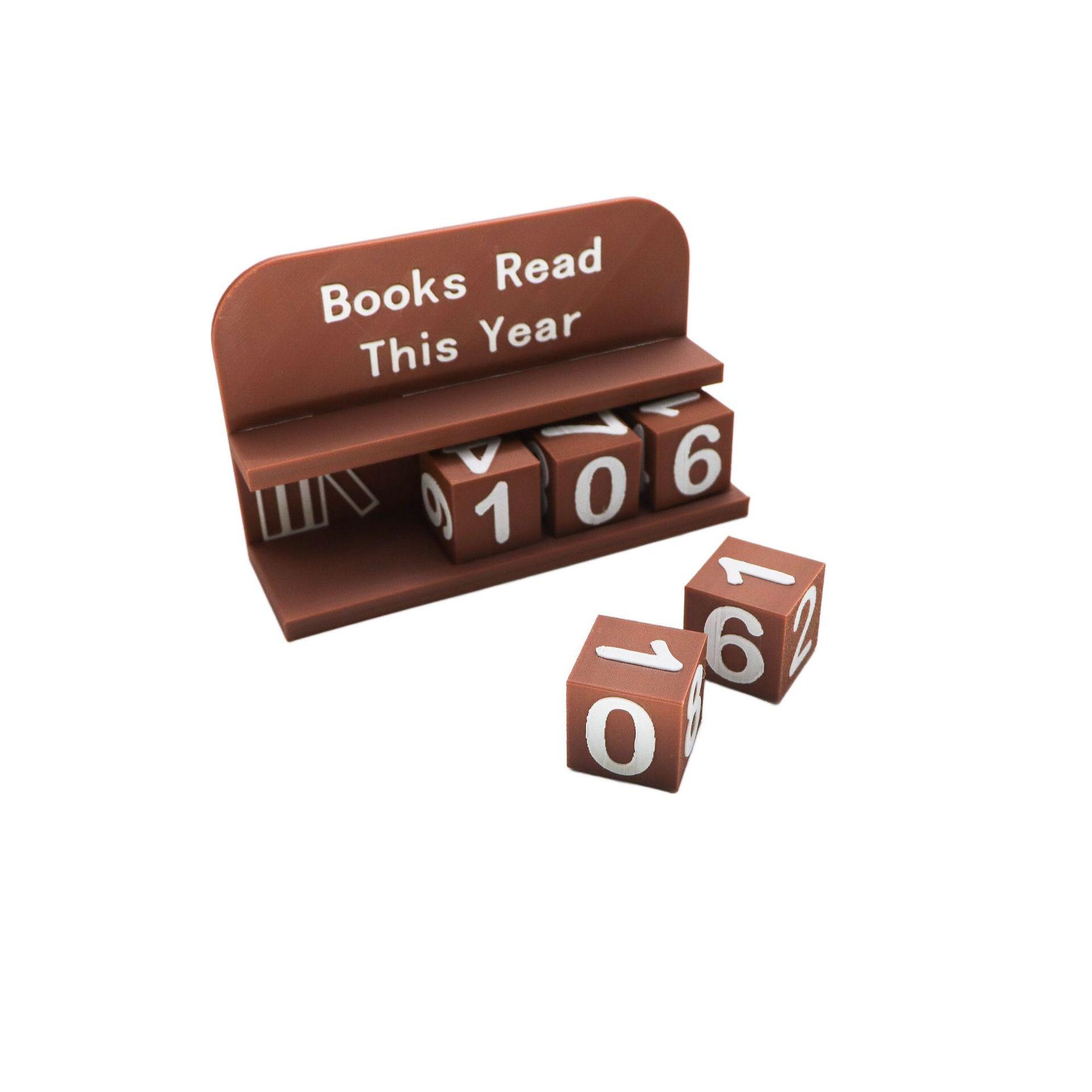 Counter Reading 3D Printed Books Read Counter, Reading Goal Tracker Decor - Etsy