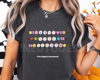 Jesus PNG, Retro Jesus Shirt png, Christian Png, Love Like Jesus Design png, Bible Verse png, Faith Png Trendy Christian Mom Shirt png Svg