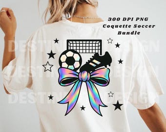 Retro Soccer Mama Bundle PNG, Soccer Mom Png, Soccer Coquette Png, Game Day Sports Shirt Design, Soccer Bow PNG, Coquette Bow PNG Bundle